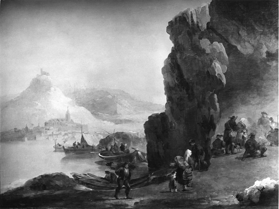 Paesaggio con viandanti